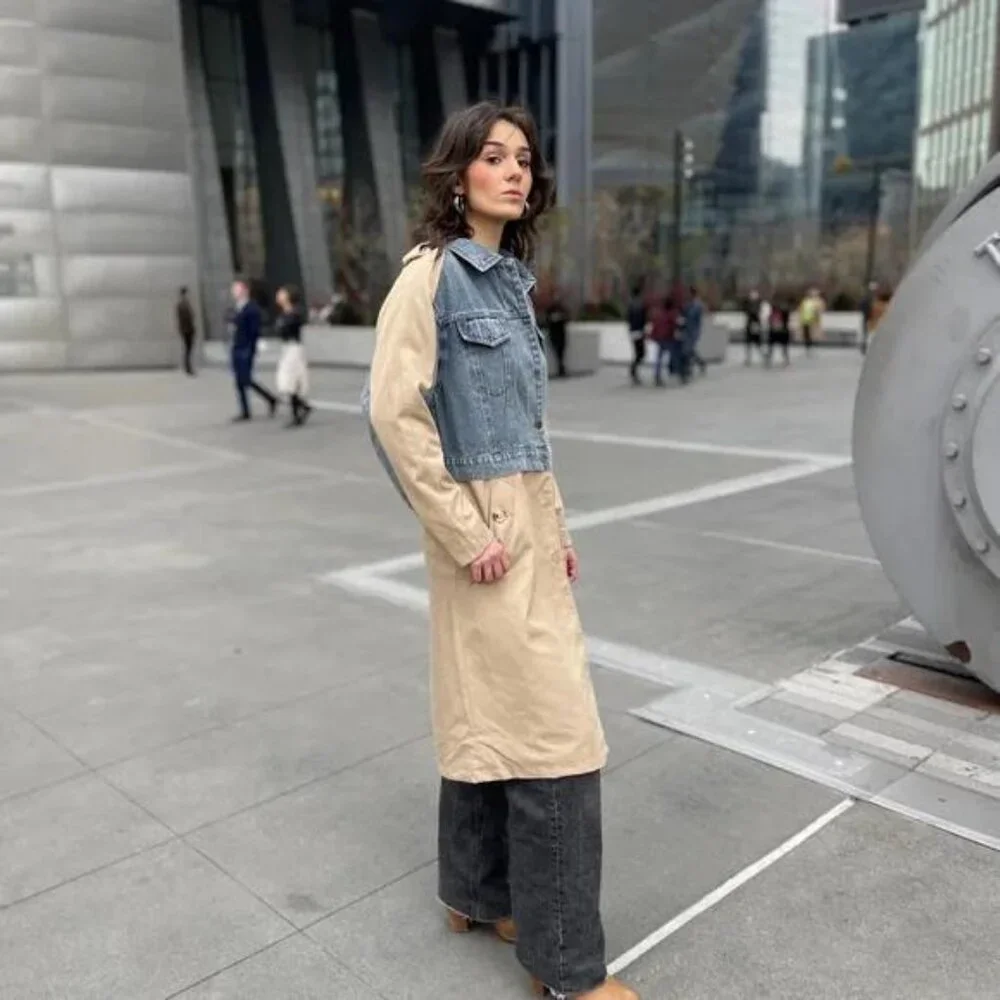 Galita Hybrid Denim Trench Coat - Picture 3 of 16